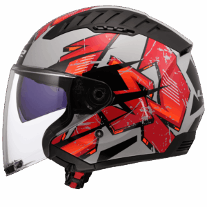 CASCO LS2 OF600 COPTER II KANJI LIGHT GRIS