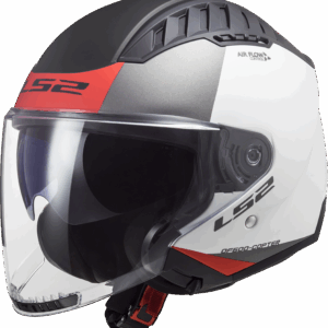 CASCO LS2 OF600 COPTER II URBANE NEGRO ROJO BLANCO MATE
