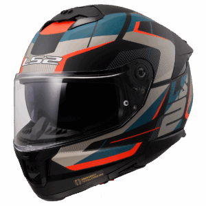 CASCO LS2 FF808 STREAM II ROAD NEGRO / AZUL MATE