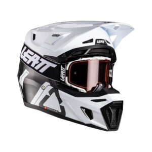 Casco Kit Moto LEATT 9.5 V26 Carbono Blanco